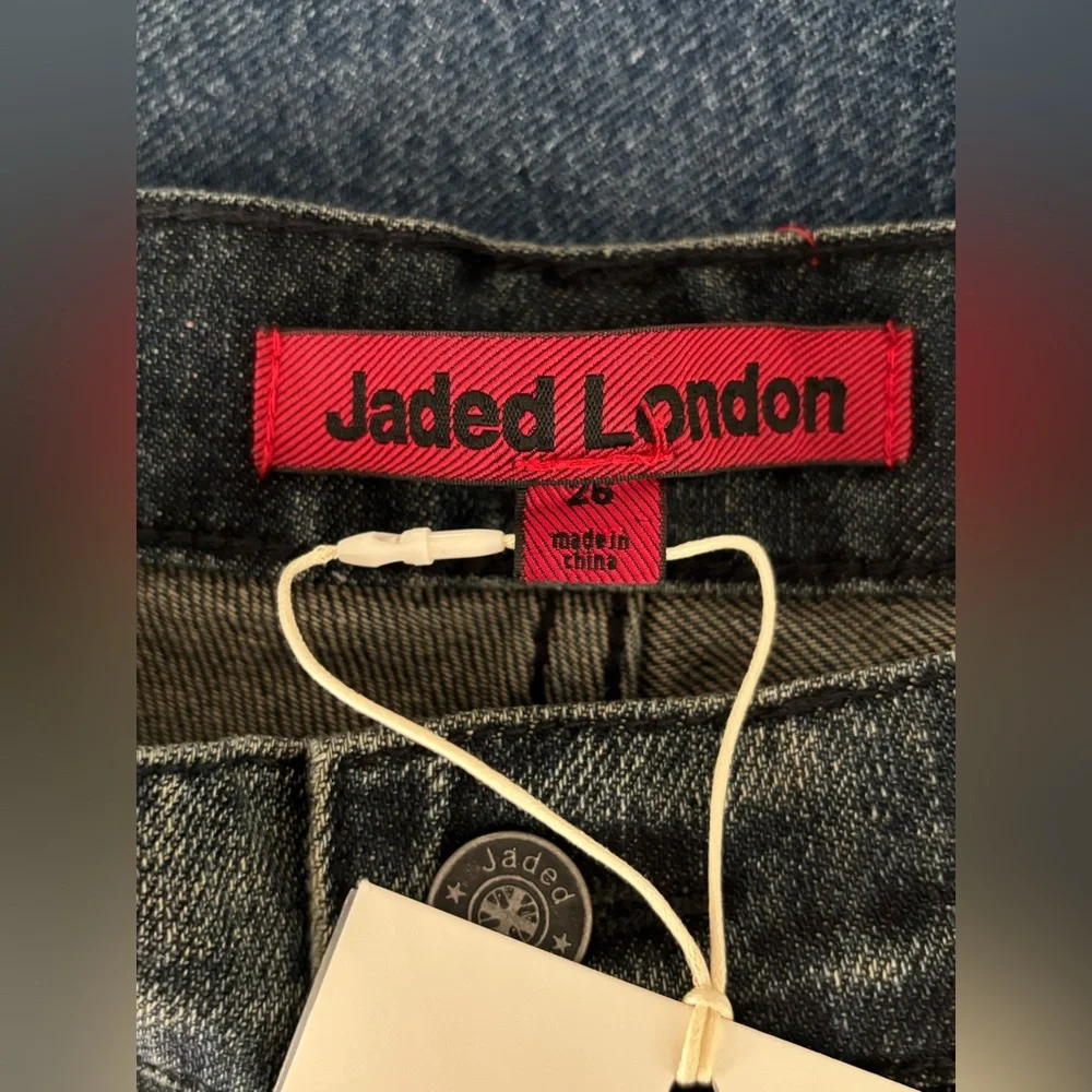 Jaded London, mid blue slub colossus jeans , size (26) , - Picture 5 of 11